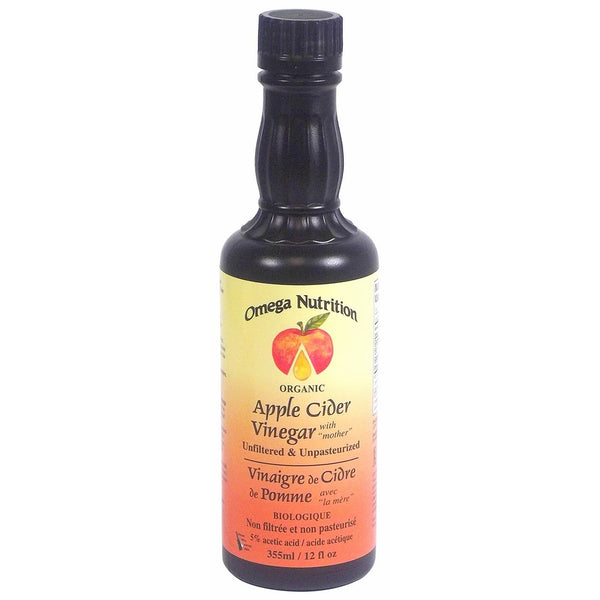 Omega Nutrition Certified Organic Apple Cider Vinegar, 12-Ounces