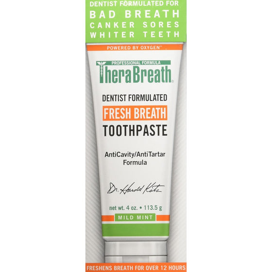 TheraBreath Fresh Breath Toothpaste 4 oz