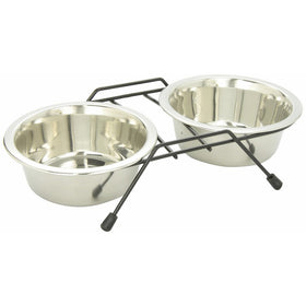 Dogit Stainless Steel Double Dog Diner, Small