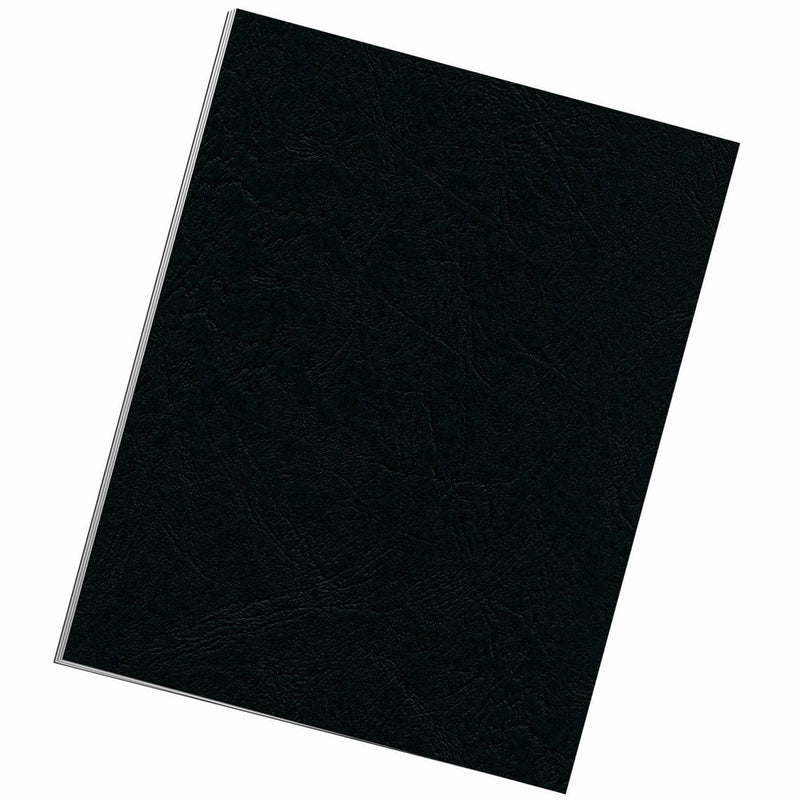 Fellowes Binding Grain Presentation Covers, Letter, Black, 25 Pack (5217501)