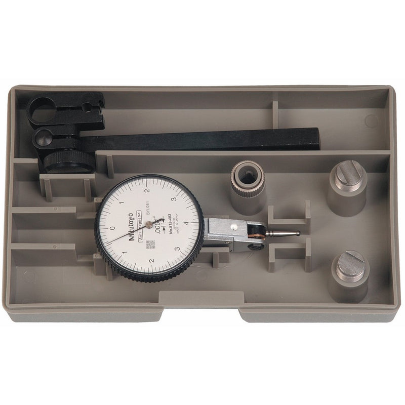 Mitutoyo 513-403T, .0001" X .008" Horizontal Test Indicator Set, 0-4-0