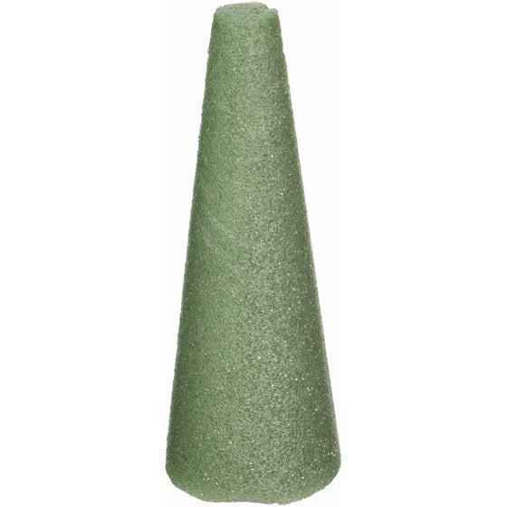 FloraCraft Styrofoam Cone 8"X3" 1/Pkg-Green