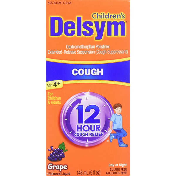 Delsym Children's 12 Hr Cough Relief Liquid, Grape, 5oz