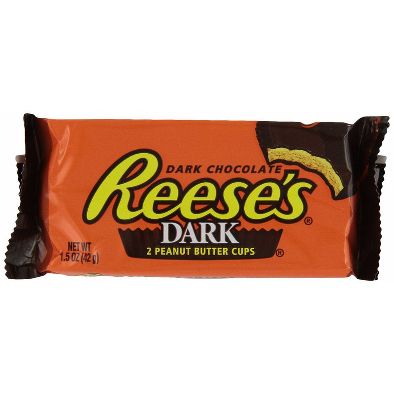REESE'S Peanut Butter Cups, Dark Chocolate Candy, 1.5 Ounce (Pack of 24)