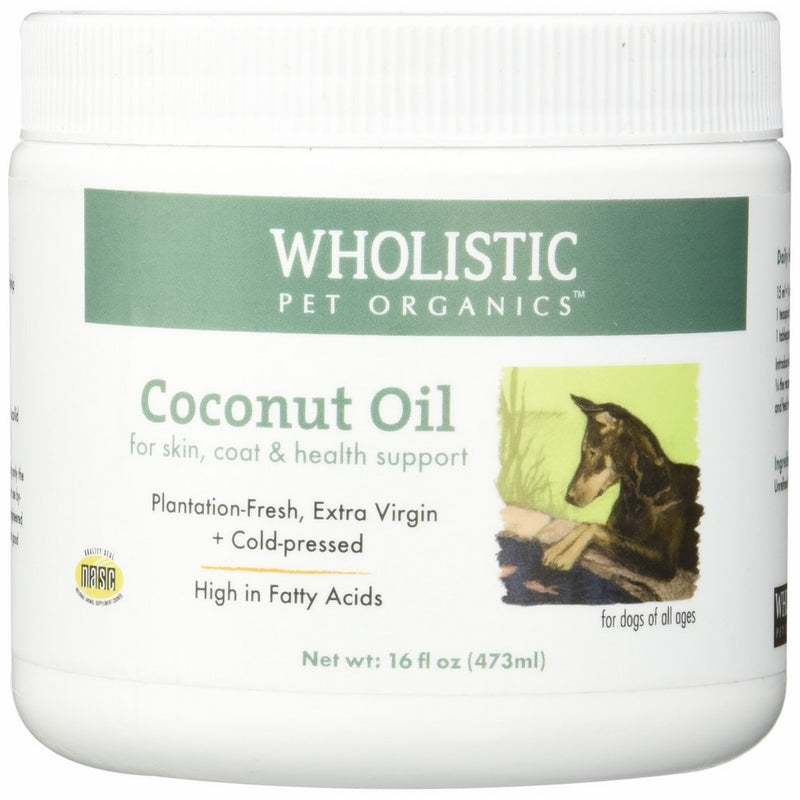 Wholistic Pet Organics Coconut Oil Supplement, 16 fl oz