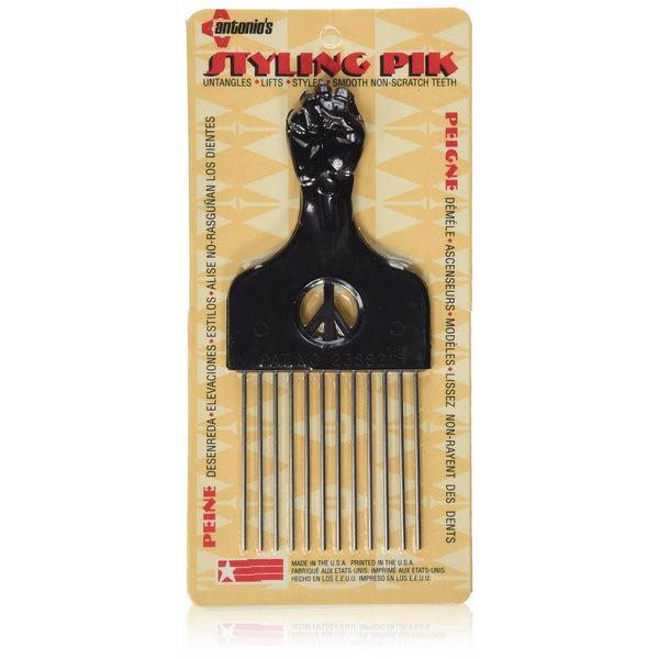 Legends Creek Antonios Made In America Metal Hair Styling Pik for Volume & Tangles