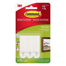 3M Command Adhesive CAD17201ES Picture Hanging Strip Med