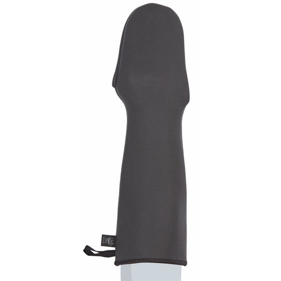 San Jamar UPM17BK Textured Neoprene Ultigrips Oven Mitt with WebGuard, 17" Length, Black