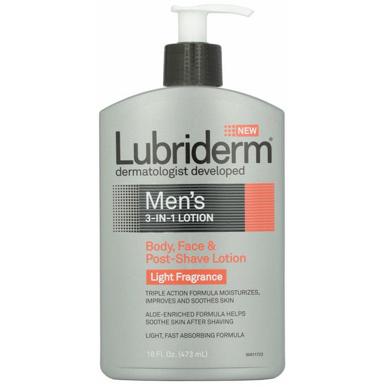 Lubriderm Men's 3-in-1 Lotion 16 fl oz