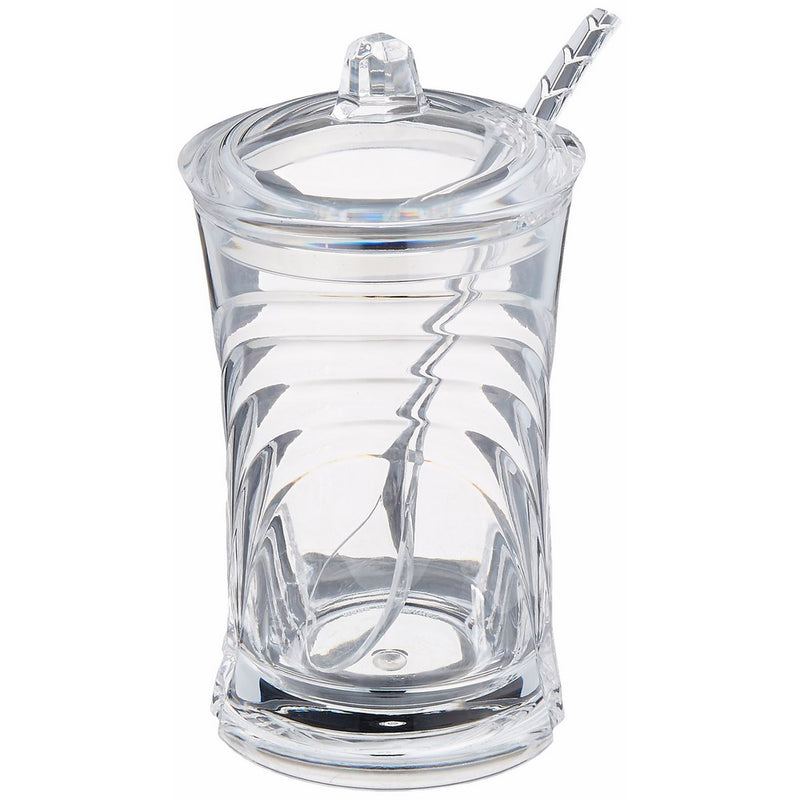 Prodyne Sugar Please Acrylic Sugar Jar with Spoon in Glacier