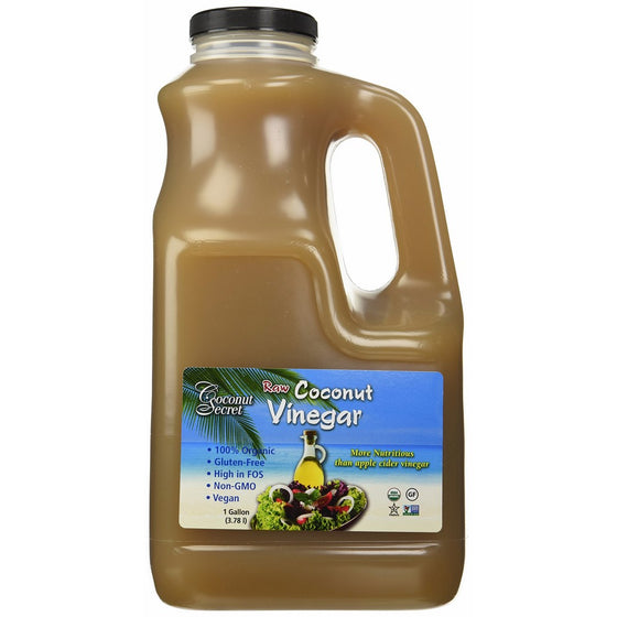 Coconut Secret - Raw Organic Coconut Vinegar - 1 Gallon/10 Pounds