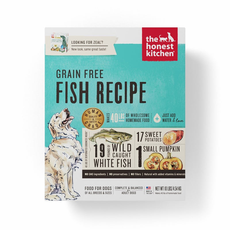 Honest Kitchen The Human Grade Dehydrated Grain Free Fish Dog Food, 10 lb - Zeal