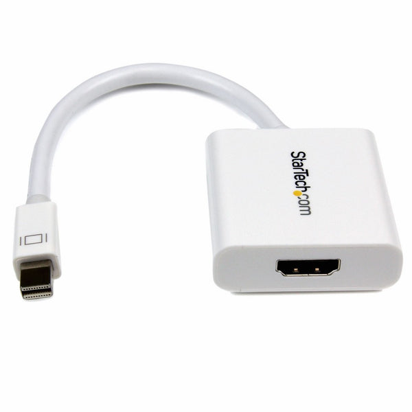 StarTech.com Mini DisplayPort to HDMI Active Adapter - Mini DP to HDMI Video Converter 1920x1200 M/F - White