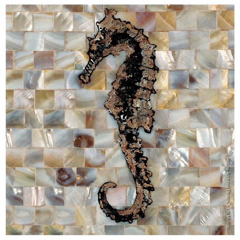 Thirstystone 4-Piece Pearlized Seahorse Coaster Set