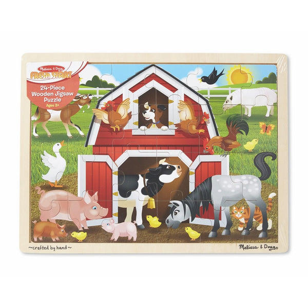 Melissa & Doug Barnyard Wooden Jigsaw Puzzle (24 pcs)