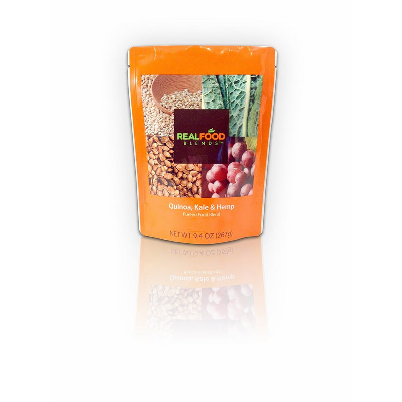 Real Food Blends Quinoa, Kale & Hemp Pureed Blended Meal, 9.4 oz Package (Pack of 12)