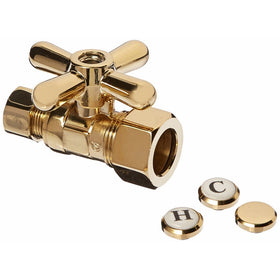 Jones Stephens S4303PB S/S Polished Brass Cross Handle