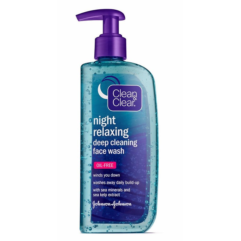 Clean&Clear Night Relaxing Deep Cleaning Face Wash, 8 Fluid Ounce