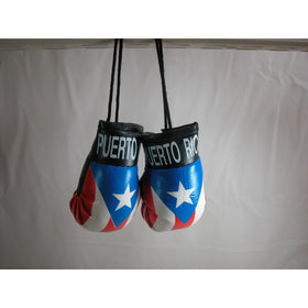 Puerto Rico Bandera Color Mini boxing Gloves Car Hanging Ornament or gifts