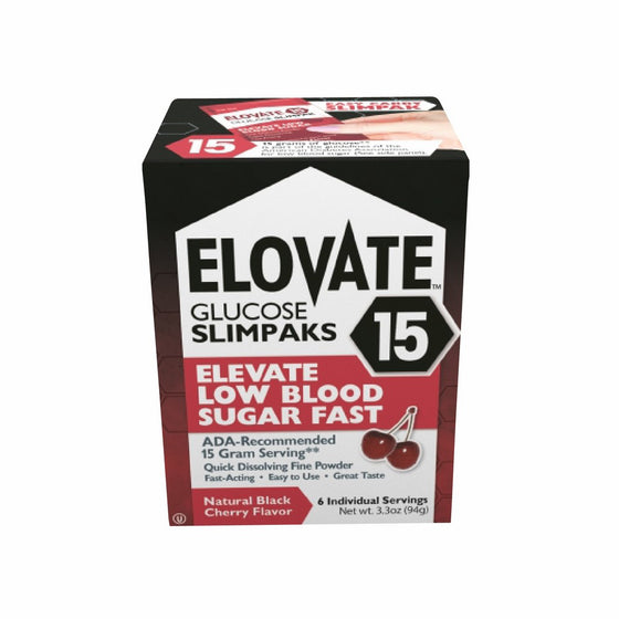 Elovate Low Blood Sugar Glucose Powder 15g - 6 count