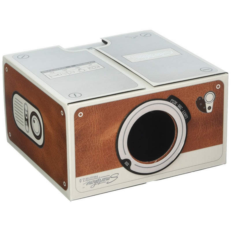 Smartphone Projector 2.0, Portable Phone Projector, Brown - Luckies of London