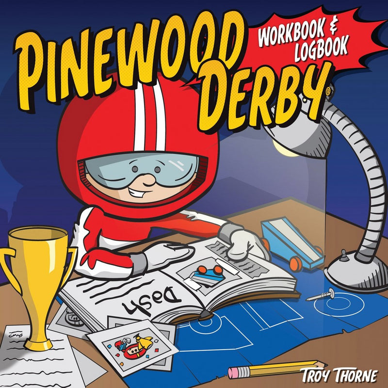 Pinewood Derby Workbook & Logbook (Fox Chapel Publishing) For Scouts to Keep Track of Design, Pattern, & Painting Ideas, Log Test Run Notes, and Add Photos & Memories of Their Races