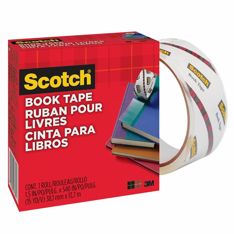 Scotch Book Tape, 2 Inches x 15 Yards, (845)