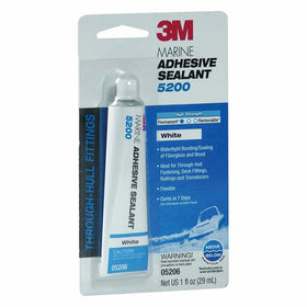 3M 05206 Marine Adhesive/Sealant 5200, White/1 oz.