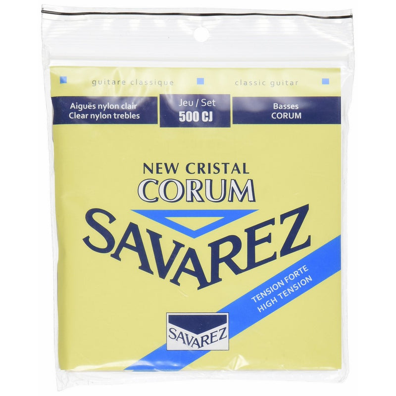 Savarez 500CJ Corum Cristal Classical Guitar Strings, High Tension, Blue Card