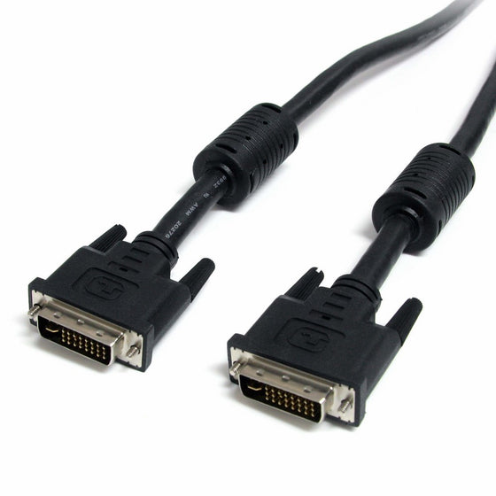 StarTech.com DVIIDMM10 Dual Link DVI-I Cable - 10 ft - Digital and Analog - Male to Male Cable - Computer Monitor Cable - DVI Cord - DVI to DVI Cable