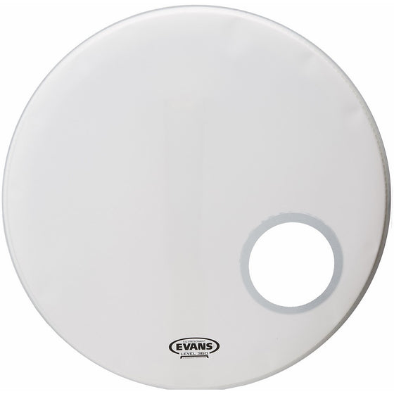Evans EQ3 Resonant Coated White Bass Drum Head, 22 Inch
