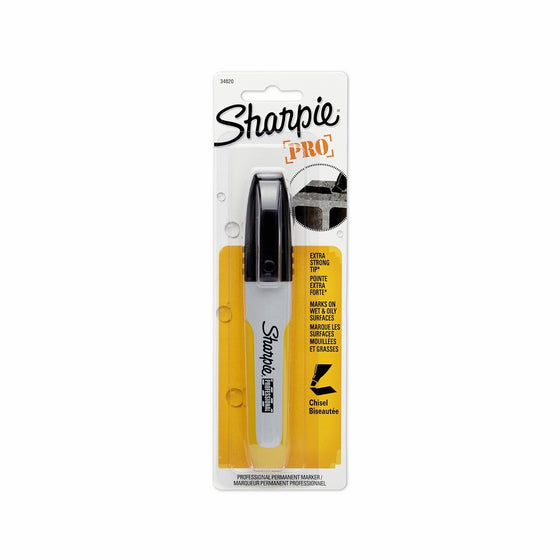 Sharpie Professional Chisel Tip Permanent Markers, 1 Black Marker (34820PP)