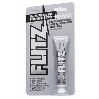 Flitz BP 03511 Metal, Plastic and Fiberglass Polish Paste in 1.76-Ounce Blister Tube