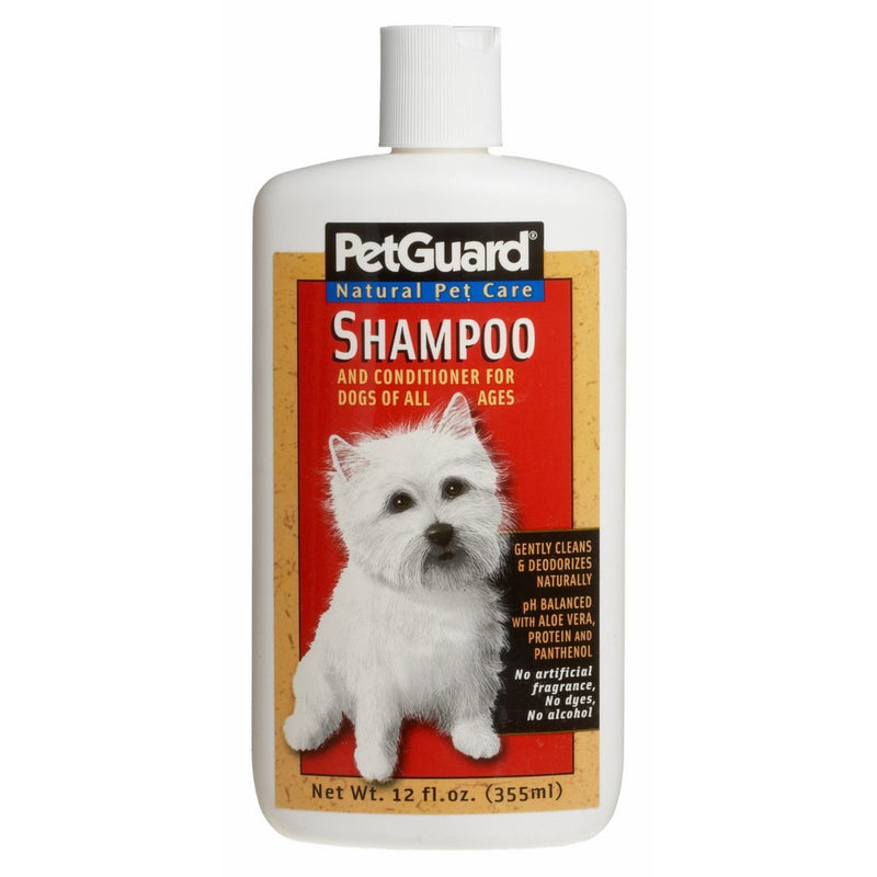 Pet Guard Shampoo and Conditioner for Dogs, 12-Ounce Bottles (Pack of 3)