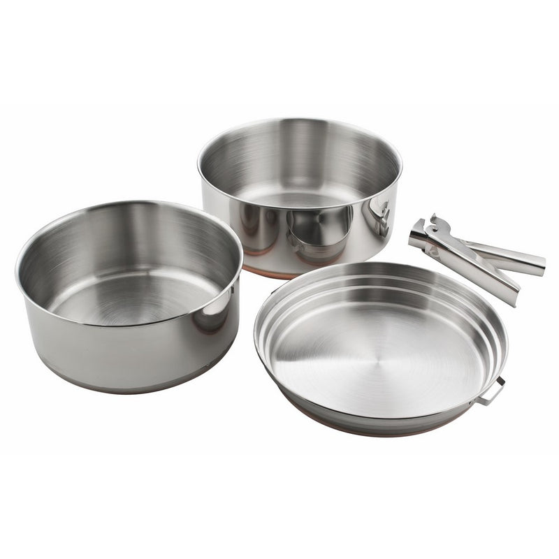 Chinook Plateau 3 Piece Stainless Steel Cookset