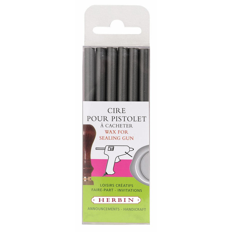 Sealing Wax For Glue Guns 6/Pack Silver