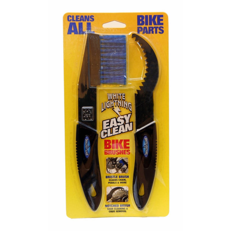 White Lightning Easy Clean Bicycle Chain and Parts Cleaning Brush Kit (2 Piece)