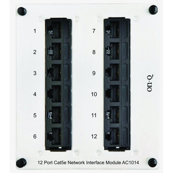 Legrand - On-Q AC1014 12Port Cat 5e Network Interface Module