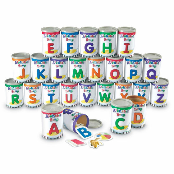 Learning Resources LER6801 Alphabet Soup Sorters, 209 Pieces