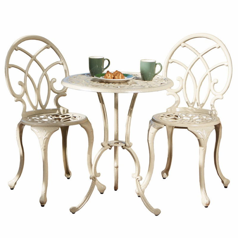 Best Selling Anacapa Cast Aluminum Bistro Set, Sand Finish