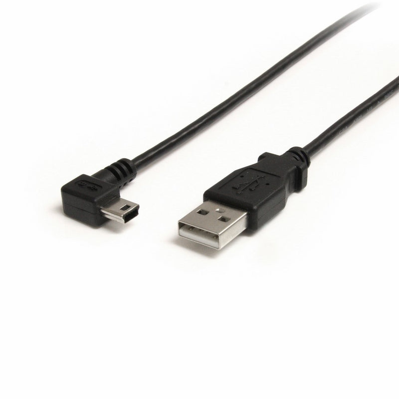 StarTech.com Mini USB Cable - A to Right Angle Mini B - 6 Feet (USB2HABM6RA)