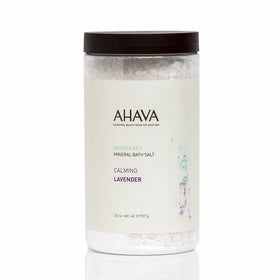 AHAVA Mineral Bath Salt, Dead Sea Salt, Calming Lavender, 3.5 Oz