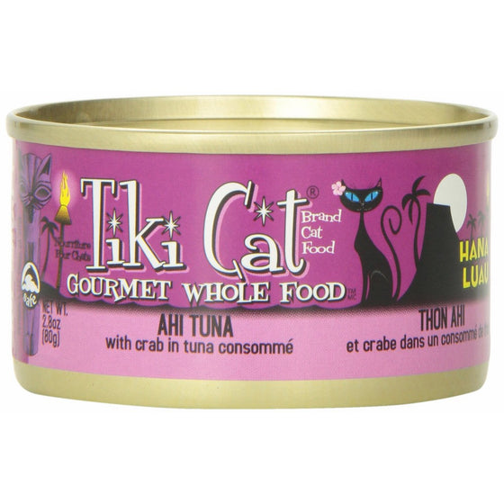 Tiki Cat Gourmet Whole Food 12-Pack Hana Luau Ahi Tuna with Crab in ConsommePet Food