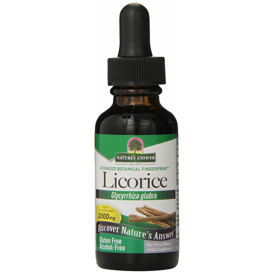 Nature's Answer Alcohol-Free Licorice Root, 1-Fluid Ounce