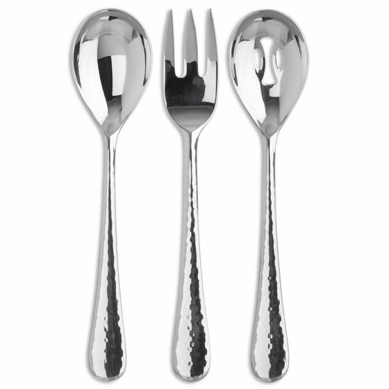 Ginkgo International Shimmer 3-Piece Stainless Steel Hostess Serving Set