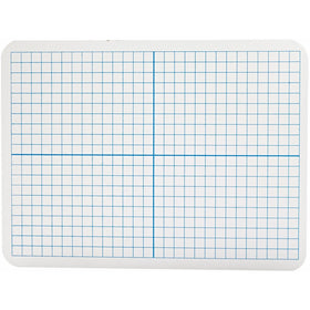 Flipside Dry Erase XY Axis/Plain Dry Erase Board - 9 x 12 - Set of 12 - White
