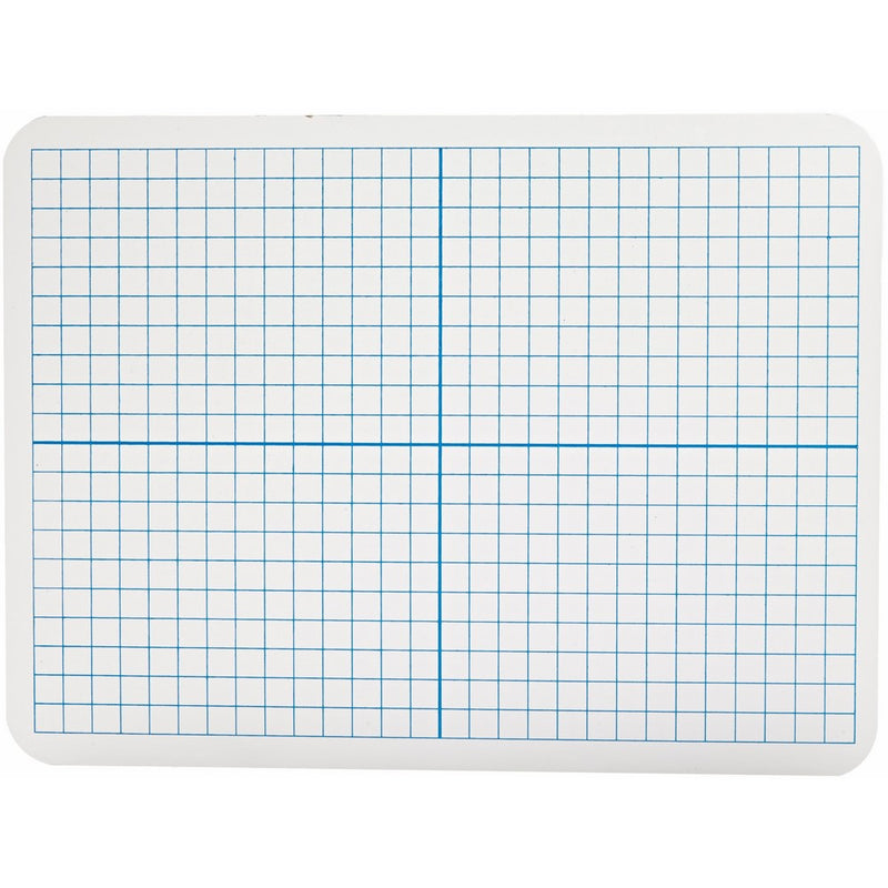 Flipside Dry Erase XY Axis/Plain Dry Erase Board - 9 x 12 - Set of 12 - White