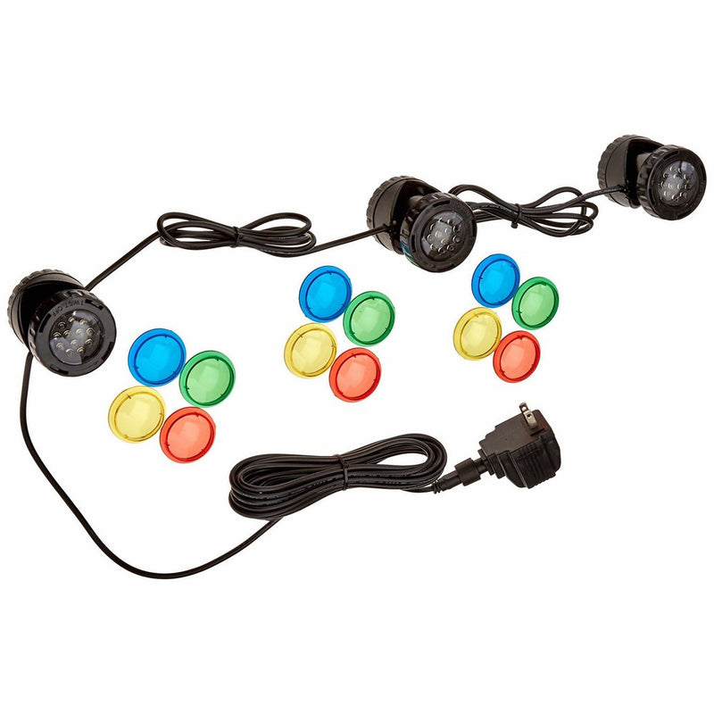Jebao PL1LED-3 Submersible Pond LED Light with Colored Lenses