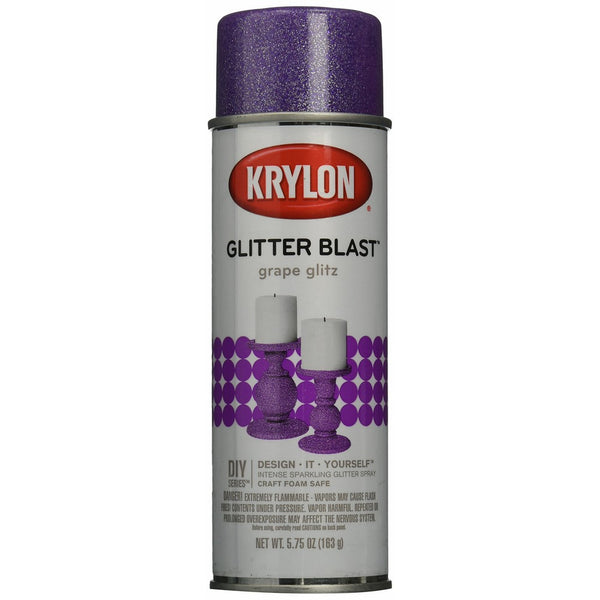 Krylon K03813A00 Glitter Blast, Grape Glitz, 5.75 Ounce