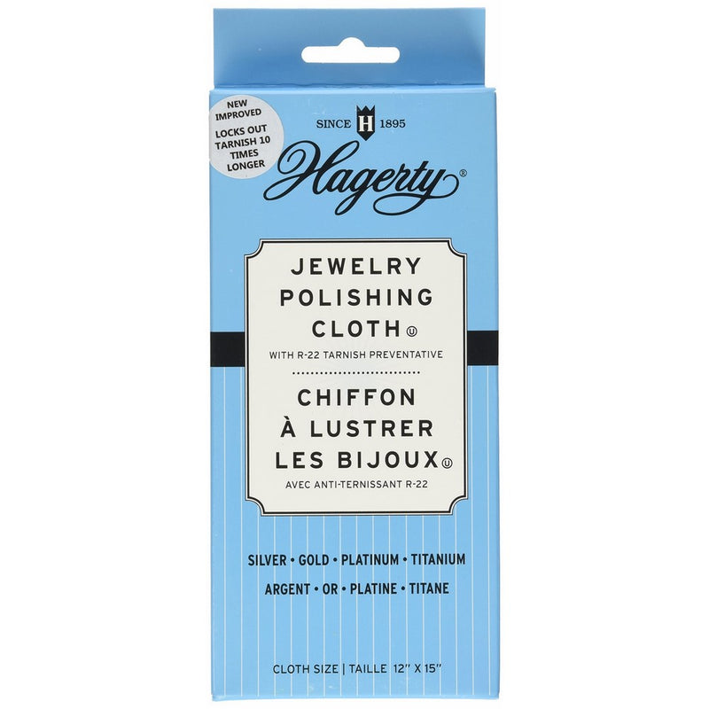 Hagerty 15700 Two Piece Jewelry Polishing Cloth with R-22 Preventative 12" X 15"